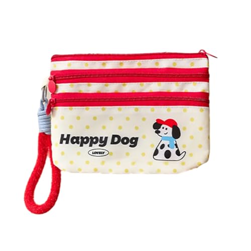 Cartoon Design Multi Layer Kartenhalter Kompakter Münzgrundstück Mit Tragbarem Lanyard Für Karten Banknotes Reisen Essentielles Niedliches Tuchkarten Brieftasche Für Den Täglichen Gebrauch von SUMMITDRAGON