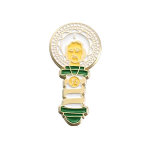 Dekorative Hutclip Brosche Buntes Lampen Pin Rucksack Abzeichen Für Mode Enthusiasten Unverwechselbare Kleidungszubehör Guadalupe Emaille Pin von SUMMITDRAGON
