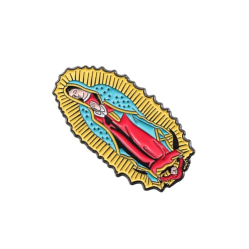 Dekorative Hutclip Brosche Buntes Lampen Pin Rucksack Abzeichen Für Mode Enthusiasten Unverwechselbare Kleidungszubehör Guadalupe Emaille Pin von SUMMITDRAGON