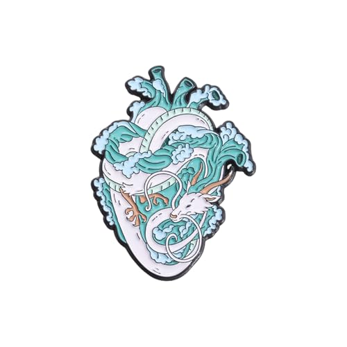 Einzigartige Abzeichen Cartoon Herz Brosche Trendy Women Brosche Stylish Pin Acryltextur Geeignet Für Teenager Und Modeliebhaber Süße Acrylstift von SUMMITDRAGON