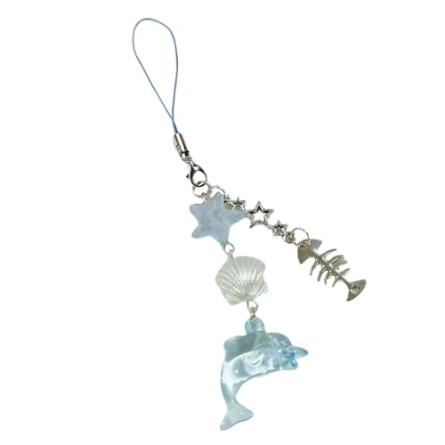 Eleganter Delphin Shell Telefon Charme Trendy Sea Themeed Delphin Shell Schlüsselbund Anhänger Geschenk Für Freund Und Familien Tragbare Schmuckstücke von SUMMITDRAGON