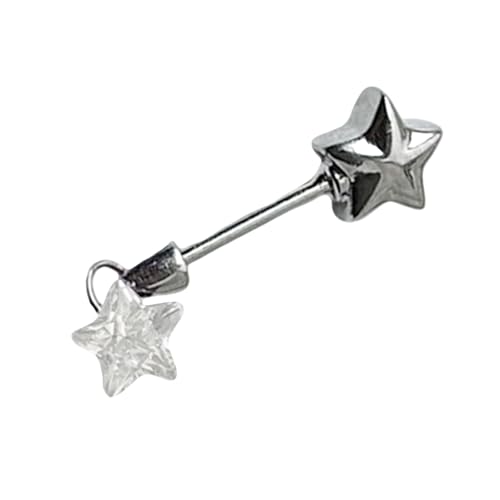 Eleganter Star Wand Zirkonia Studs Stilvoller Star Zauberstabohrringe Schmuck Mit Zirkon Für Lässige Und Formelle Anlässe Leichte Komfortable Ohrringe von SUMMITDRAGON