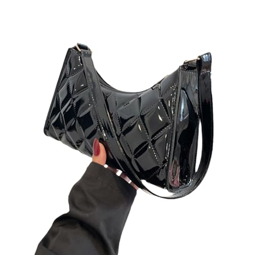 Fashion Grid Grid Unterarmtasche Vintage Y2K Einkaufstaschen Pu Leder Schulter Frauen Lässig Handtasche Kleine Tasche Fashion Umhängetasche Für Frauen Geldbeutel Großkapazität Geldbörse von SUMMITDRAGON