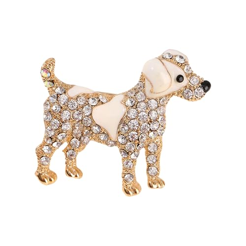 Funkelnde Hund Brosche Entzückende Tiernadel Stilvolle Literien Stift Legierungstextur Geeignet Für Rucksack Und Stoffdekorationen Trendy Themed Revers von SUMMITDRAGON