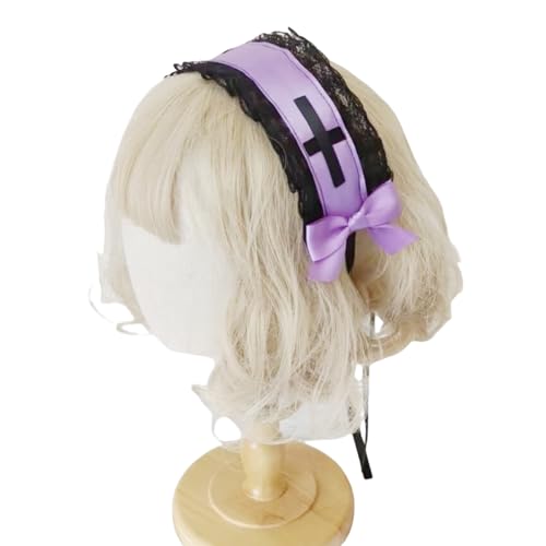 Gotik Spitze Stirnbänder Einzigartige Mode Haarband Bögen Dekoration Haarband Für Partys Und Tägliche Kleidung Handgefertigter Spitze Kopfstück von SUMMITDRAGON