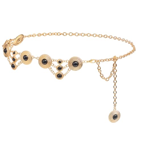 Handgefertigte Edelsteine Bauchkette Verschleiß Resistent Metall Taille Schmuck Verstellbare Länge Ethnisches Modezubehör Taille Accessoire Für Partys von SUMMITDRAGON