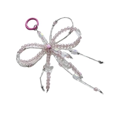 Handgefertigter Acryl Perlen Bowknot Anhänger Praktischer Tasche Anhänger Schlüssel Dekore Stylish Bag Charme Für Mädchen Und Teenager Bowknot Charme von SUMMITDRAGON