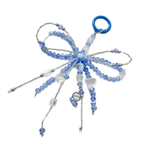 Handgefertigter Acryl Perlen Bowknot Anhänger Praktischer Tasche Anhänger Schlüssel Dekore Stylish Bag Charme Für Mädchen Und Teenager Bowknot Charme von SUMMITDRAGON