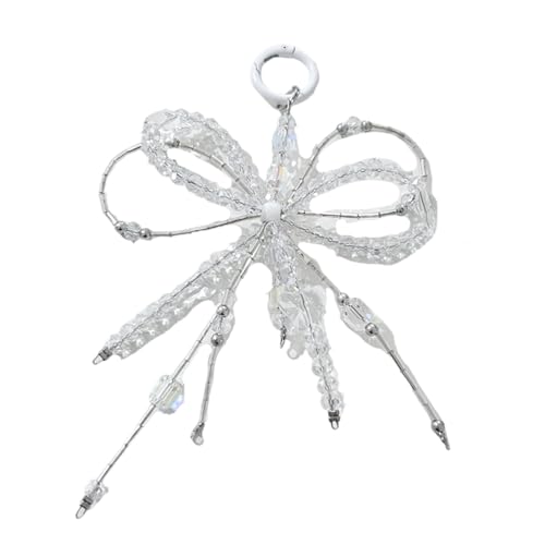 Handgefertigter Acryl Perlen Bowknot Anhänger Praktischer Tasche Anhänger Schlüssel Dekore Stylish Bag Charme Für Mädchen Und Teenager Bowknot Charme von SUMMITDRAGON