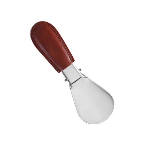 Kompakt Tragbarer Edelstahl Klappschuhhorn Mit Nicht Überrutsches Kunstledergriff Für Ältere Kinder Erwachsene Reisen Verwenden Sie Leichte Schuhhorn Mit Ledergriff von SUMMITDRAGON