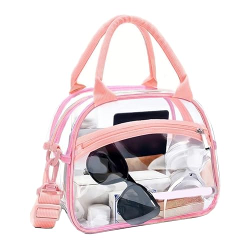 Kosmetikbeutel Große Kapazität Toilette Clear Make Up Aufbewahrung Tragbares Waschen Für Frauen Und Mädchen Klare Wäsche Make Up Kosmetiklager Mit Einstellbaren Trägern von SUMMITDRAGON