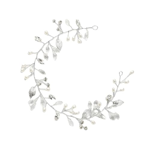 Kristall Und Perlen Stirnband Mit Weicher Kette Bequemer Verschleiß Haarband Strasszubehör Für Partys Und Festivals Weichkette Stirnband von SUMMITDRAGON