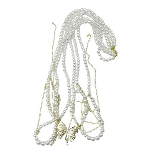 Künstliche Perlen Tassels Taillenkette Körperkette Schmuck Halskette Für 2000er Jahre Frauen Partys Hochzeit Täglich Gebrauch Quasten Gürtel von SUMMITDRAGON