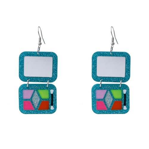 Lidschattenpalette Form Dangle Ohrringe Ohrhänger Modes Statement Ohrschmuck Drop Ohrringe Harzmaterial Für Mädchen Lidschatten Palette von SUMMITDRAGON