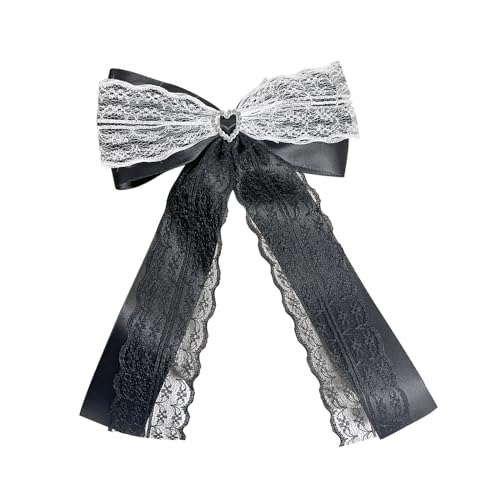 Mädchen Flache Clip Haarnadel Spitzenstyle Ornamente Balletcore Für Frauen Girl Bündel Haarschlüsse Großer Süßer Balletcore Haarbögen Für Frauen von SUMMITDRAGON