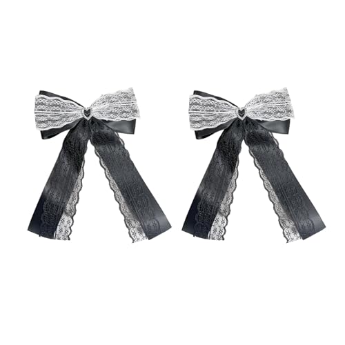 Mädchen Flache Clip Haarnadel Spitzenstyle Ornamente Balletcore Für Frauen Girl Bündel Haarschlüsse Großer Süßer Balletcore Haarbögen Für Frauen von SUMMITDRAGON