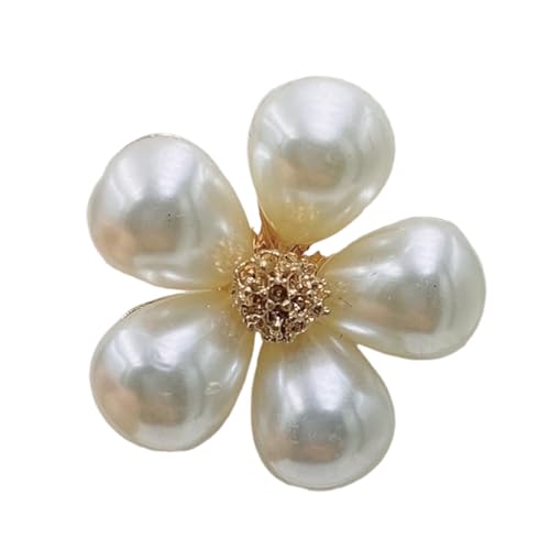 Miniatur Schmetterling Oder Blumendesign Brosche Schmücken Mit Funkelnden Perlen Und Strasssteinen Die Für Outfits Stylish Pearls Accessoire Detailliert Sind von SUMMITDRAGON