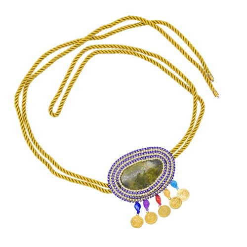 SUMMITDRAGON Mode Böhmische Münz Taillenkette Mit Strasssteinen Die Detailliert Und Verstellbar Für Frauen Suchen Die Individuality Fashion Gürtel Suchen von SUMMITDRAGON