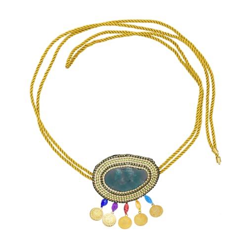 SUMMITDRAGON Mode Böhmische Münz Taillenkette Mit Strasssteinen Die Detailliert Und Verstellbar Für Frauen Suchen Die Individuality Fashion Gürtel Suchen von SUMMITDRAGON