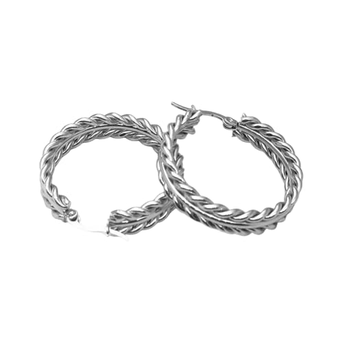 Mode Verdrehte Seilkonstruktionen Robuster Edelstahlohrringe Tragbares Accessoire Für Empfindliche Ohrenoutfits Einzigartige Designs Ohrringe von SUMMITDRAGON