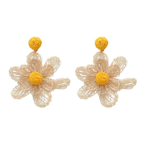 Raffia Flower Ohrringe Trendy Drop Ohrringe Gewebt Strohschmuck Statement Für Jugendliche Mode Enthusiasten Einzigartig Raffia Flower Ohrringe Trendy Drop Ohrringe Gewebt Strohschmuck Statement Für Jugendliche Mode Enthusiasten Einzigartig von SUMMITDRAGON