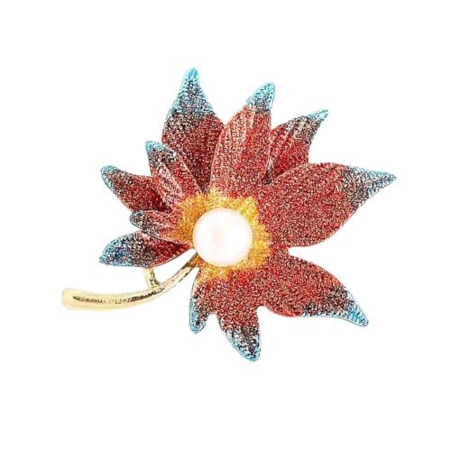 Raffinierte Maple Blatt Emaillierte Nadel Legierung Kleidung Accessoire Accessoires Mode Schmuck Für Kleidermäntel Party Outfit Brosche Brosche von SUMMITDRAGON