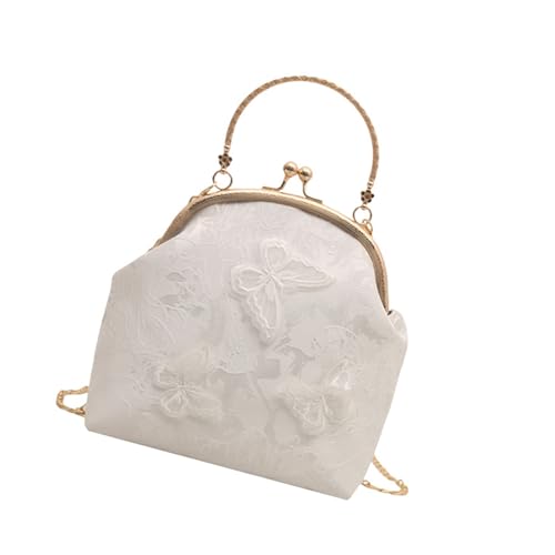 Retro Chinesische Stile Crossbody Umhängetasche Schmetterling Abendklammerungen Geldbörsen Mit Kuss Schloss Knödel Taschen Handtasche Geldbörse Chinesisches Stil Crossbody Tasche von SUMMITDRAGON