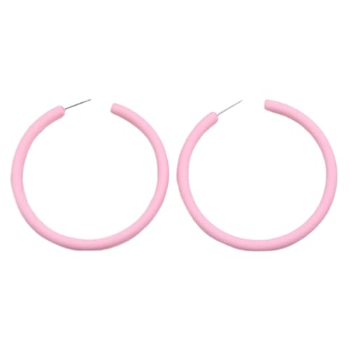 Runde Reifenoop Ohrringe Modes Statement Schmuck Acryl Textur Trendy Ohrschmuck Geeignet Für Frauen Und Mädchen Präsentieren Elegante Große Reifen von SUMMITDRAGON