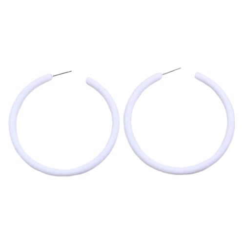 Runde Reifenoop Ohrringe Modes Statement Schmuck Acryl Textur Trendy Ohrschmuck Geeignet Für Frauen Und Mädchen Präsentieren Elegante Große Reifen von SUMMITDRAGON