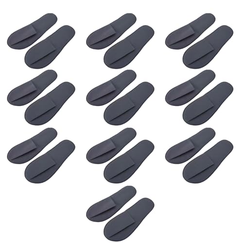 SUMMITDRAGON 10 Paare Qualität Geschlossener Toe Single Verwendet Nicht Schlechte Badezimmer Haus Hausschuhe Für Familienhotel Spas Reisen Innengäste Verwenden Einwegschuppen von SUMMITDRAGON