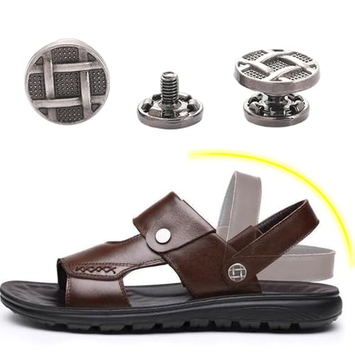 SUMMITDRAGON 10 Seiten Modische Metallschuhschnallen Für Herren Ledersandalen 1 3 Cm Durchmesser Ersatz Nieten Schrauben Bolzen Knöpfe Schuhe Dekorative Bolzen von SUMMITDRAGON