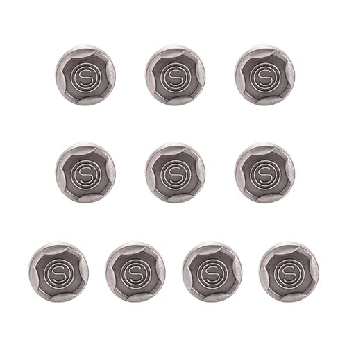 SUMMITDRAGON 10 Seiten Modische Metallschuhschnallen Für Herren Ledersandalen 1 3 Cm Durchmesser Ersatz Nieten Schrauben Bolzen Knöpfe Schuhe Dekorative Bolzen von SUMMITDRAGON