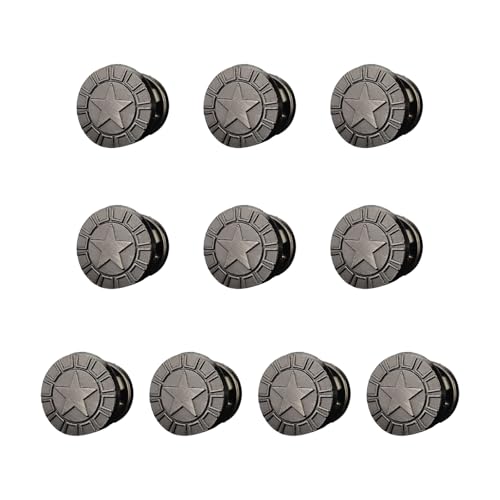 SUMMITDRAGON 10 Seiten Modische Metallschuhschnallen Für Herren Ledersandalen 1 3 Cm Durchmesser Ersatz Nieten Schrauben Bolzen Knöpfe Schuhe Dekorative Bolzen von SUMMITDRAGON