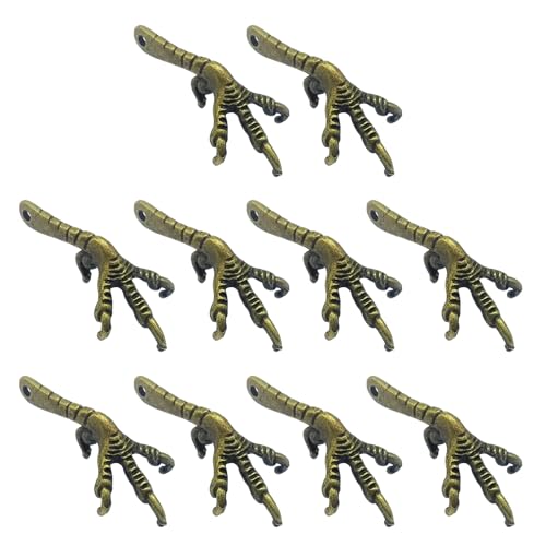 SUMMITDRAGON 10pieces Bird Claw Hanging Decors Easy Installation Schmuckzubehör Schmuckanhänger Für Verschiedene Innenstile Vogelklauen Anhänger von SUMMITDRAGON