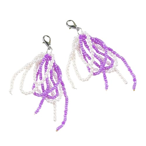 SUMMITDRAGON 2pieces Elegante Bowknot Anhänger Beutel Dekoration Zugriffszauber Schlüssel Schmuck Für Tägliche Party Farbenfrohe Verzierungen von SUMMITDRAGON