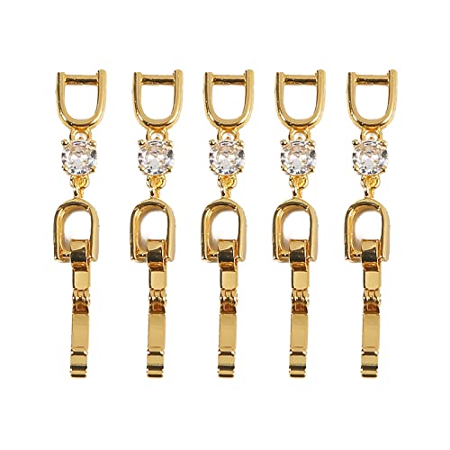 SUMMITDRAGON 5pcs Vintage Falteverlängerung Ausdehnung Clasp Kristall Für Strassstänger Strecker Halskette Armband Strecker Für Frauen Mädchen 3 Colo Verlängerung BRAKELETS Halskette von SUMMITDRAGON