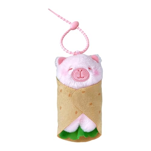 SUMMITDRAGON Auto Schlüsselbund Rucksackbeutel Anhänger Charm Plüsch Tierpuppe Schlüsselbund Panda/Katzen/Hühnerpuppe Spielzeug Rucksackzubehör Handtasche Hanging Orament von SUMMITDRAGON