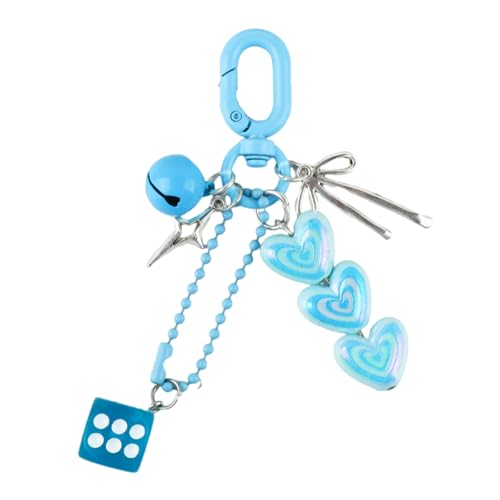 SUMMITDRAGON BOUDS Keychains Für Mädchen Schöne Autos Schlüsselbund Zubehör Schlüssel Geldbeutel Handtasche Charme Frauen Würfel Herz Bögen Schlüsselbundauto Schlüsselringe von SUMMITDRAGON