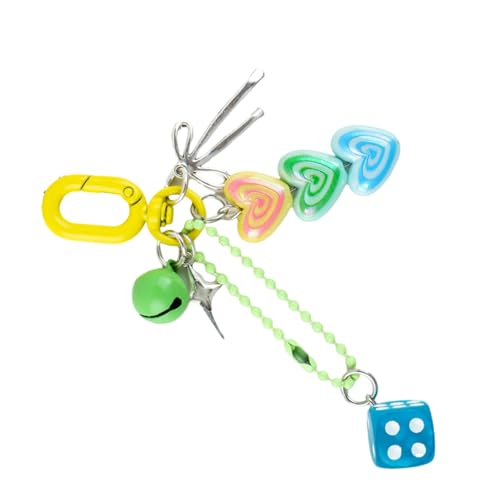SUMMITDRAGON BOUDS Keychains Für Mädchen Schöne Autos Schlüsselbund Zubehör Schlüssel Geldbeutel Handtasche Charme Frauen Würfel Herz Bögen Schlüsselbundauto Schlüsselringe von SUMMITDRAGON