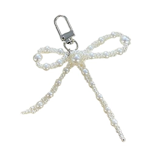SUMMITDRAGON Bowknotform Geformte Schlüsselbund Pearls Perlen Butterfly Knots Schlüsselkette Mode Bögen Ornament Für Telefone Bag Autoschlüssel von SUMMITDRAGON