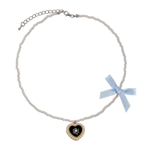 SUMMITDRAGON Camellia Heart Anhänger Choker Verstellbar von SUMMITDRAGON