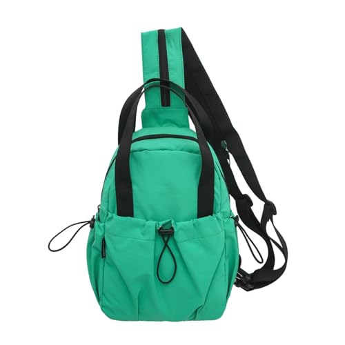 SUMMITDRAGON Crossbody Slings Bag Für Männer Frauen Kleine Rucksack Schulter Handtasche Trendy Brust Daypack Mit Reißverschlussgurt Für Frauen Männer von SUMMITDRAGON