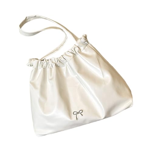 SUMMITDRAGON Damen Umhängetasche Große Kapazität PU Leder Crinkle Design Achselbaus Für Pendeln Und Arbeit PU Schultertasche von SUMMITDRAGON