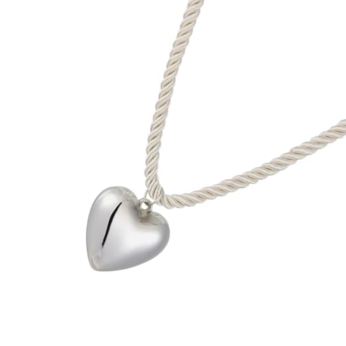 SUMMITDRAGON Einzigartige Herzkette Sternstern Anhänger Legierung Textur Bowknot Charm Neck Schmuck Für Die Ausdruck Von Liebe Formeller Anlass Halskette von SUMMITDRAGON