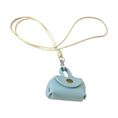SUMMITDRAGON Einzigartige Und Farbenfrohe PU Leder Halskette Bag Pendellennhalte Accessoire Ideal Zum Verbesserung Von Outfits Bei Der Arbeit Oder Einer Lässigen Veranstaltung Dopaminfarbe Halskette von SUMMITDRAGON