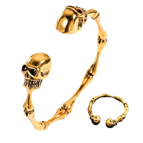 SUMMITDRAGON Einzigartiges Skelettarmband Statement Accessoires Verstellbare Ringe Legierungstextur Eröffnungsringe Für Männer Und Frauen Einzigartiger Skelettschmuck Vorhanden SUMMITDRAGON Einzigartiges Skelettarmband Statement Accessoires Verstellbare Ringe Legierungstextur Eröffnungsringe Für Männer Und Frauen Einzigartiger Skelettschmuck Vorhanden von SUMMITDRAGON