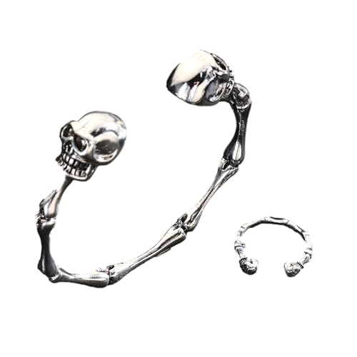 SUMMITDRAGON Einzigartiges Skelettarmband Statement Accessoires Verstellbare Ringe Legierungstextur Eröffnungsringe Für Männer Und Frauen Einzigartiger Skelettschmuck Vorhanden SUMMITDRAGON Einzigartiges Skelettarmband Statement Accessoires Verstellbare Ringe Legierungstextur Eröffnungsringe Für Männer Und Frauen Einzigartiger Skelettschmuck Vorhanden von SUMMITDRAGON