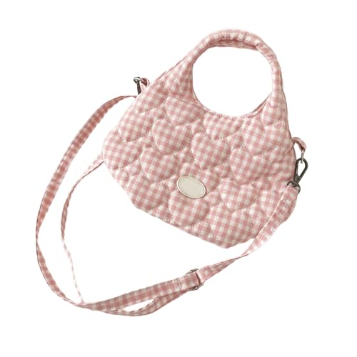 SUMMITDRAGON Elegante Frauen Crossbody Geldbörse Mit Abnehmbarem Riemen Casual Shopper Tasche Herz Design Umhängetaschen Für Verschiedene Anlässe Casual Gepolsterte Umhängetasche Für Mädchen von SUMMITDRAGON