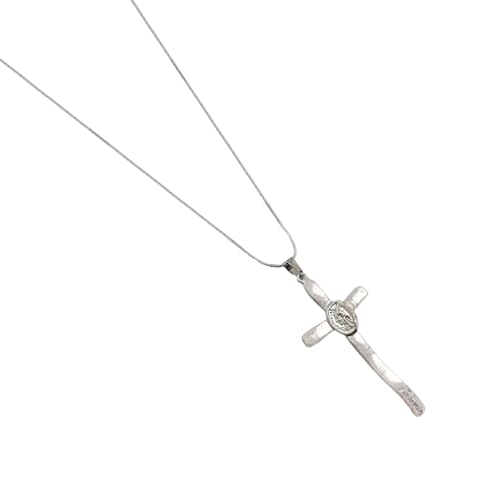 SUMMITDRAGON Elegante Kruzifix Charm Halskette Mit Verstellbarer Länge Kette Religiöse Metallnahrung Heckkette Hochzeit Jubiläum Accessoire Jugend Mode Schmuck von SUMMITDRAGON