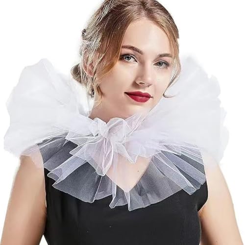 SUMMITDRAGON Eleganter Abnehmbarer Kragen Vielseitige Meshes Collar Retros Hals Accessoire Für Ereignisse Und Tägliche Verschleiß Weich Bequem von SUMMITDRAGON